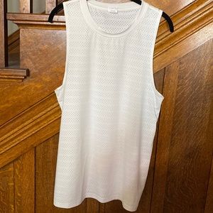 Zyia Active White Sleeveless Chill Top. Large. EUC